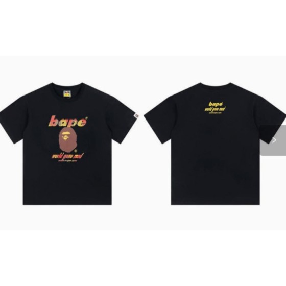 Black BAPE "World Gone Mad" Logo T-Shirt